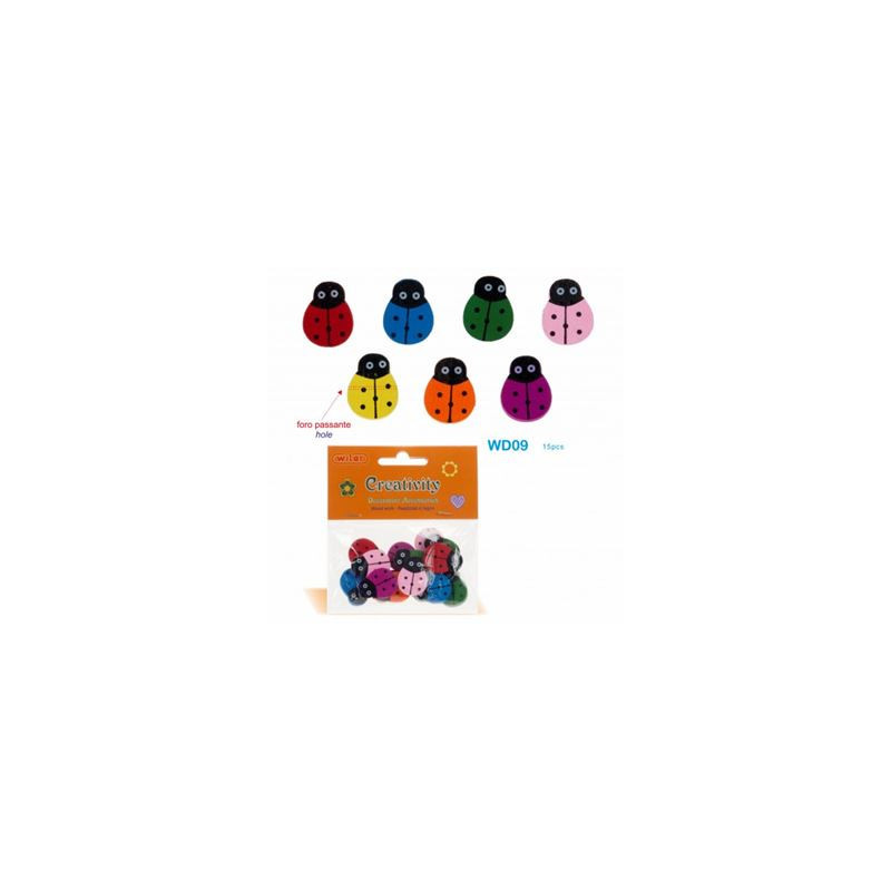 Accessori creativity in legno Coccinella