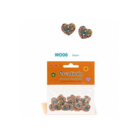 Accessori creativity in legno Cuore