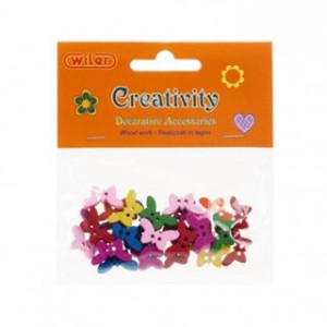 Accessori creativity in legno farfalla