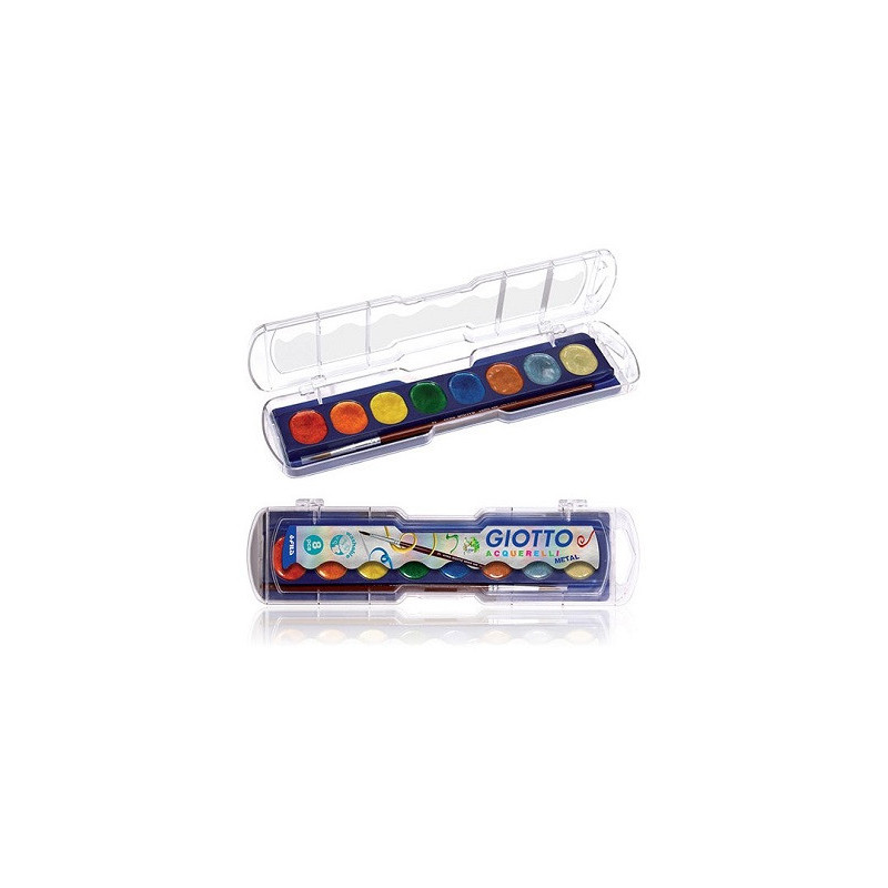 Acquerelli metallic Giotto a 8 colori