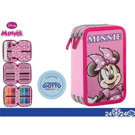 Astuccio 3 zip Minnie Be smart