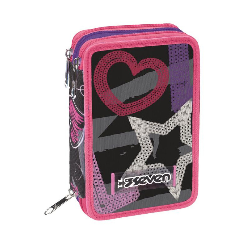 Astuccio 3 zip Seven draft heart