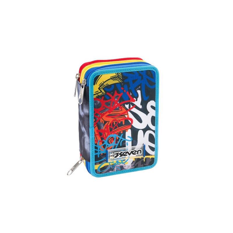 Astuccio 3 zip Seven mark on boy