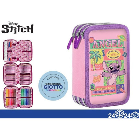 Astuccio 3 zip Stitch & angel Be smart
