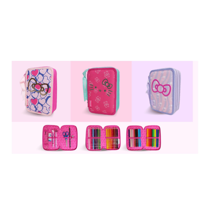 Astuccio 3 zip TINTAUNITA Hello Kitty 50th anniversary