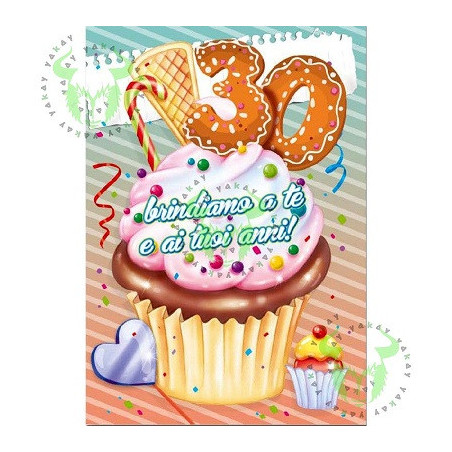 Biglietti auguri 30 anni