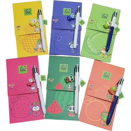 Blocchetto  TINTAUNITA con Bic 4 colori con charm