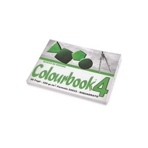 Blocco da disegno 4 COLOURBOOK 20fogli 24x33 liscio