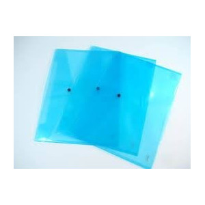 Busta con bottone A3 blu