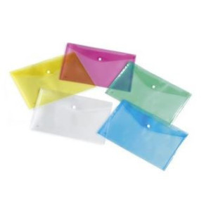 Busta con bottone A5 colori assortiti