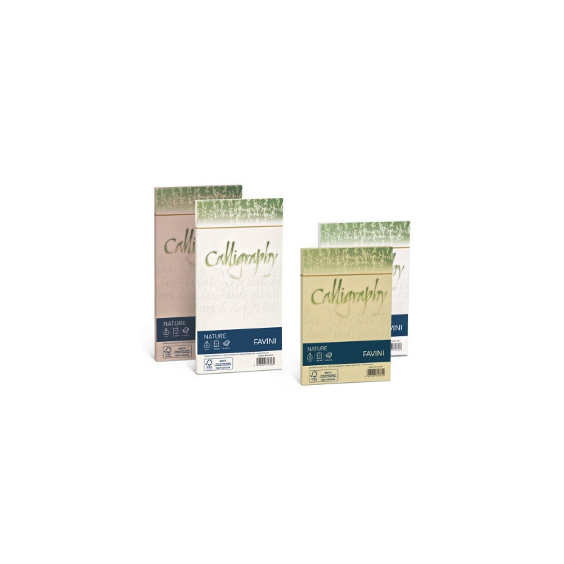 Buste Calligraphy algae 12x18 90gr.  25pz