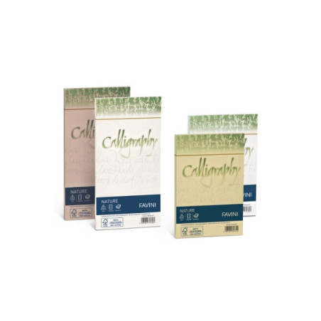 Buste Calligraphy algae 12x18 90gr.  25pz