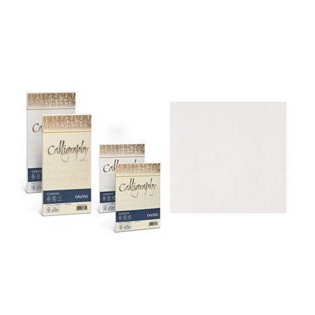 Buste Calligraphy Canvas 11x22 100gr. bianco 25pz
