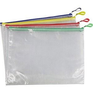 Buste pvc con lampo 23x33