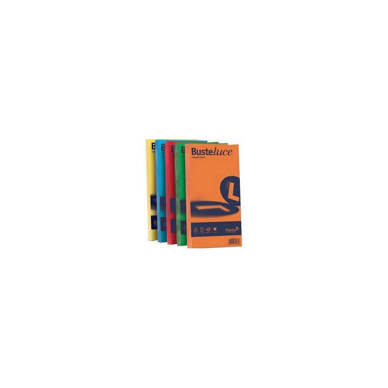 Buste Rismaluce 11x23 90gr. azzurro 25pz
