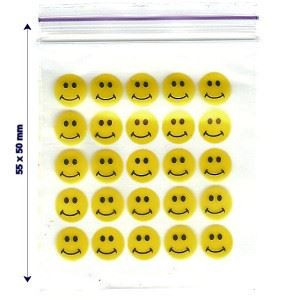 Buste zip con emoticon smile