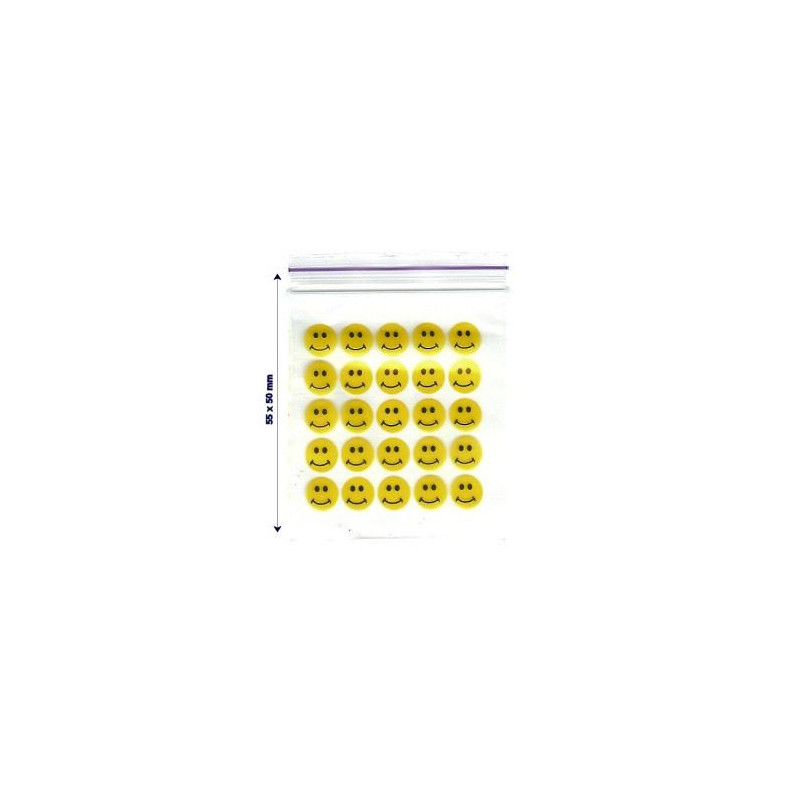 Buste zip con emoticon smile