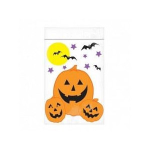Bustine trasparenti con stampa Hallloween