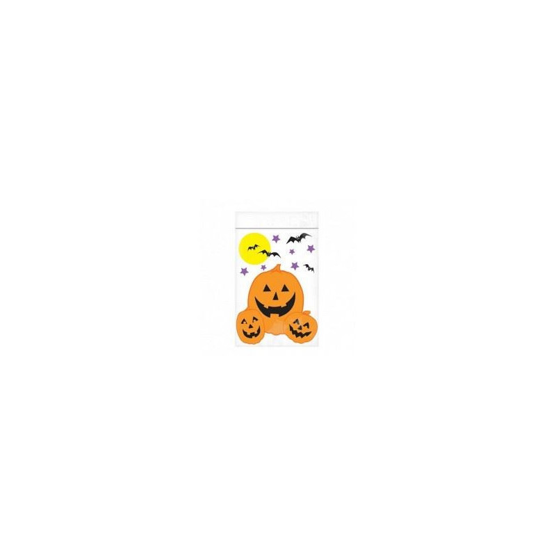 Bustine trasparenti con stampa Hallloween