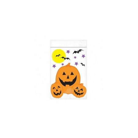 Bustine trasparenti con stampa Hallloween