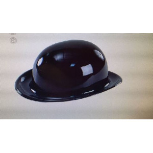 Cappello Bombetta in plastica tipo Charlie Chaplin