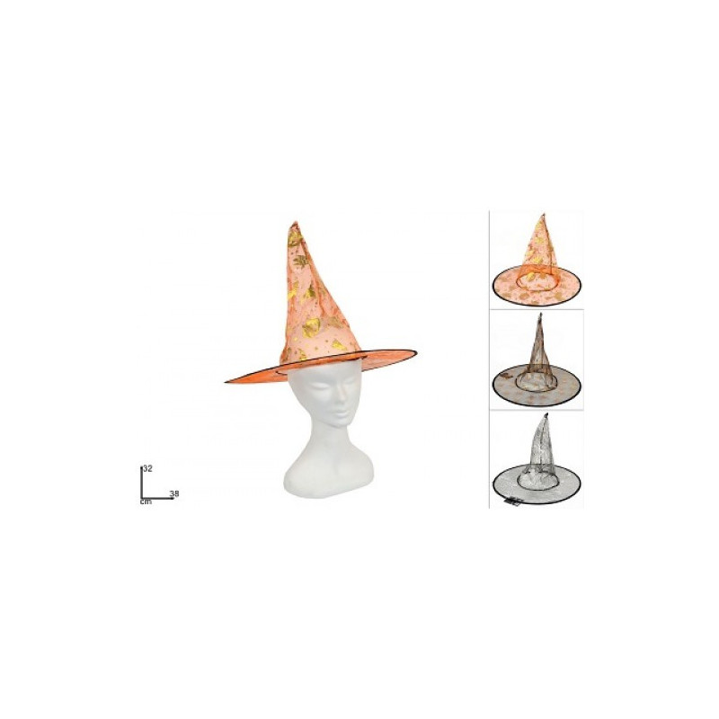 Cappello Strega con stampa