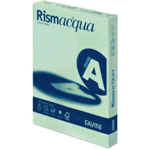 Carta Color A4 200gr Rismacqua 125fg Verde chiaro