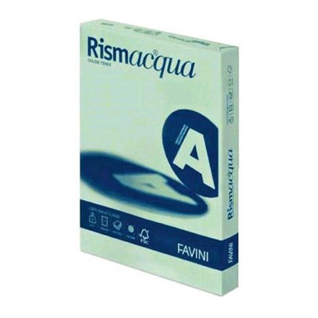 Carta Color A4 200gr Rismacqua 125fg Verde chiaro