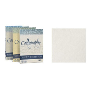 Carta Pergamena Calligraphy  A4 190gr. 50ff bianca