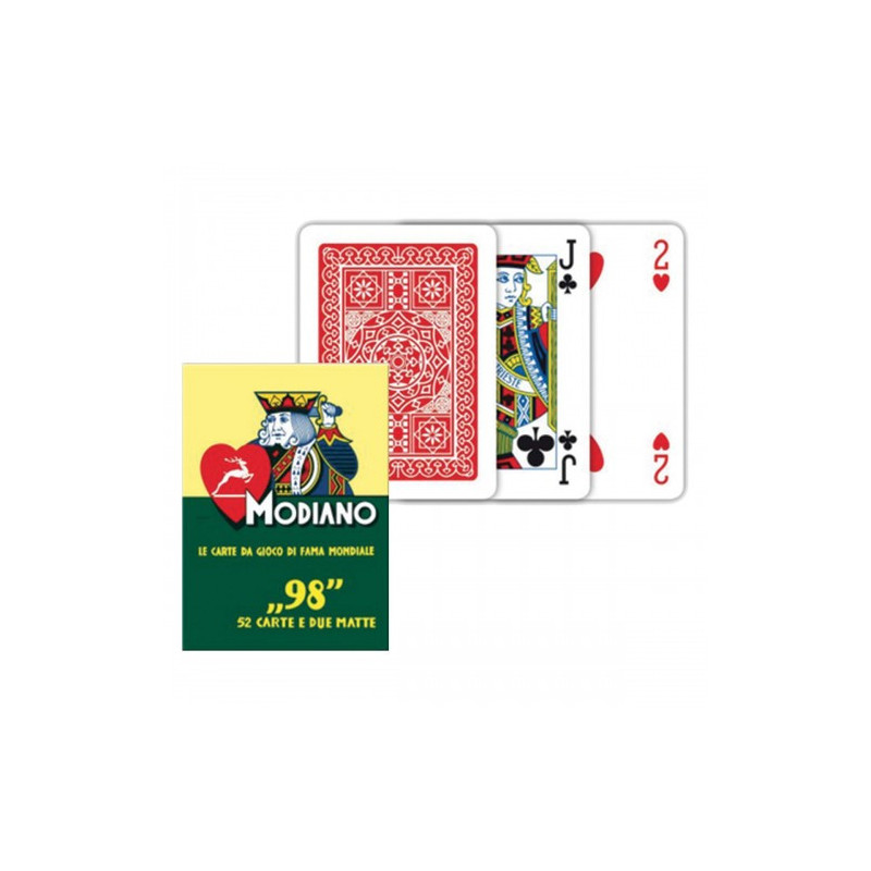 Carte da gioco Modiano Poker 98  rosse