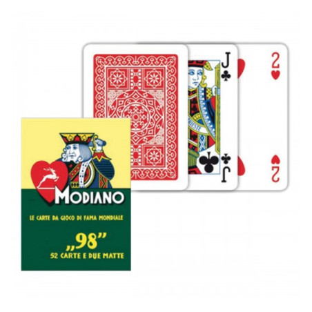 Carte da gioco Modiano Poker 98  rosse