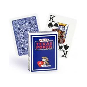 Carte da gioco Modiano Texas Poker blu