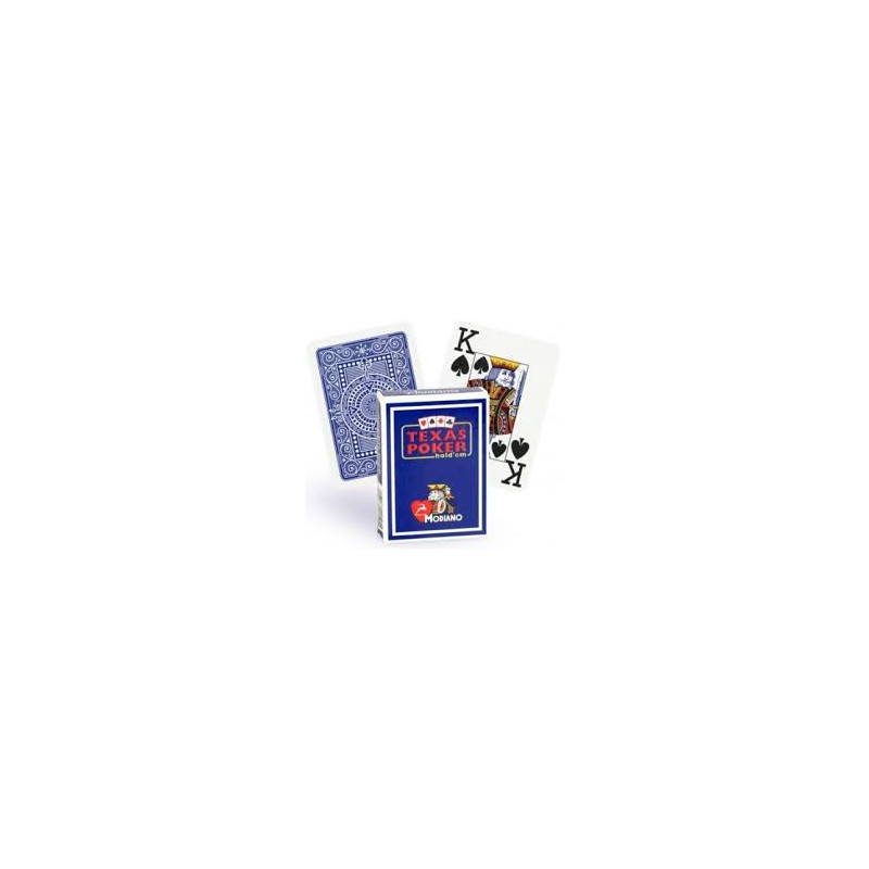 Carte da gioco Modiano Texas Poker blu