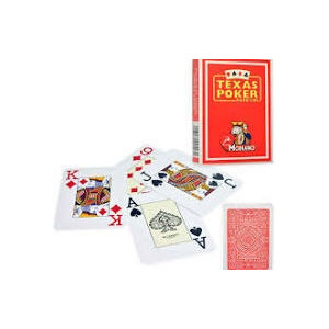 Carte da gioco Modiano Texas Poker rosse