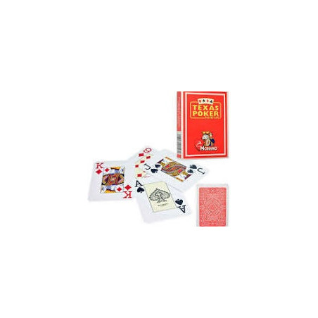 Carte da gioco Modiano Texas Poker rosse