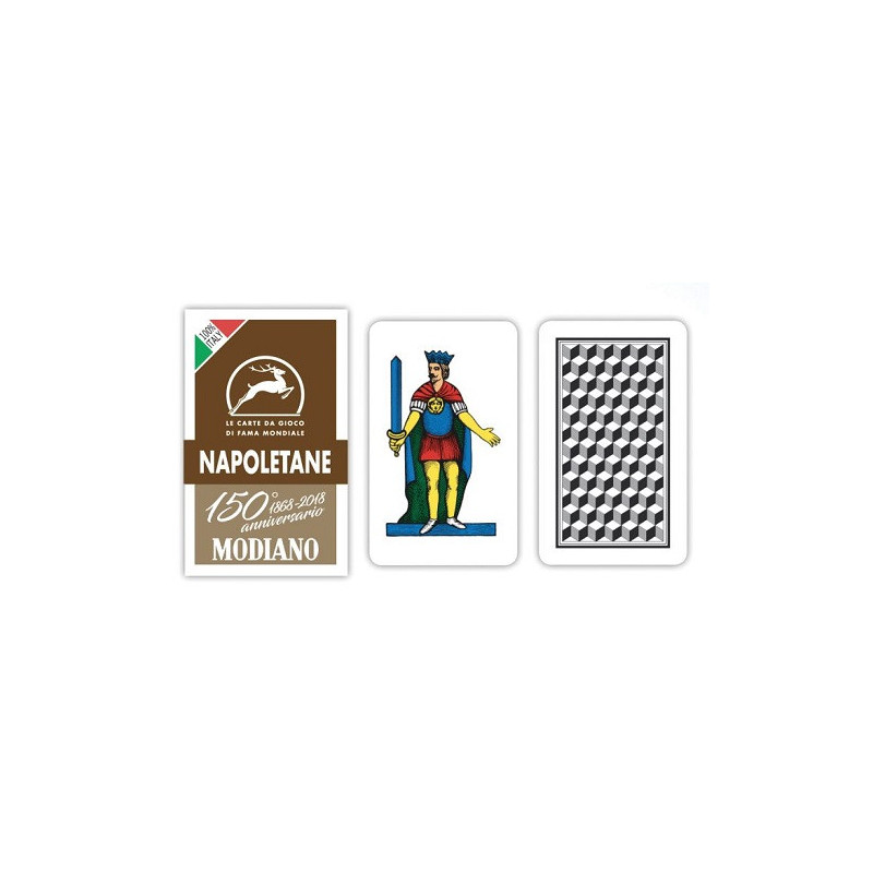 Carte da gioco Napoletane Modiano marrone