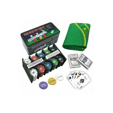 Carte da gioco Poker chips 100 in latta