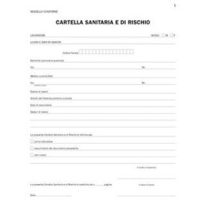 Cartella sanitaria e di rischio 32pg