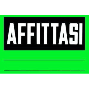 Cartello Affittasi in cartoncino