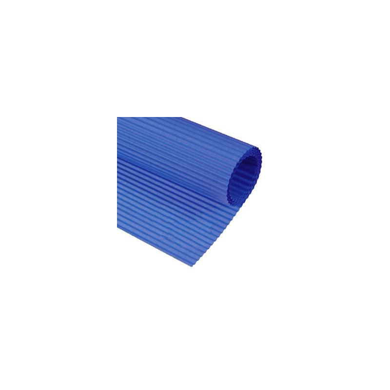 Cartoncino ondulato blu