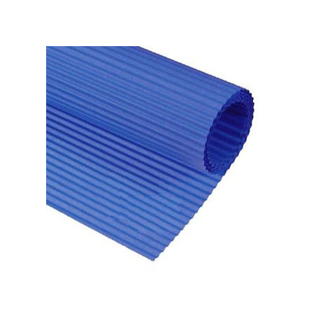 Cartoncino ondulato blu
