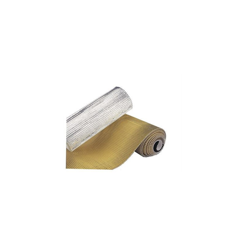 Cartoncino ondulato metallizzato argento