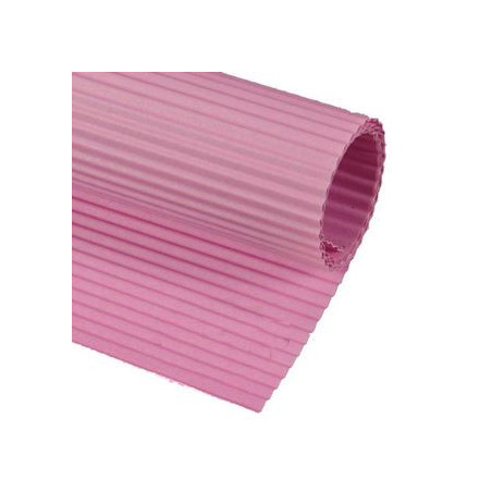 Cartoncino ondulato rosa