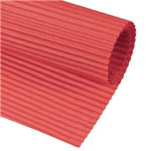 Cartoncino ondulato rosso