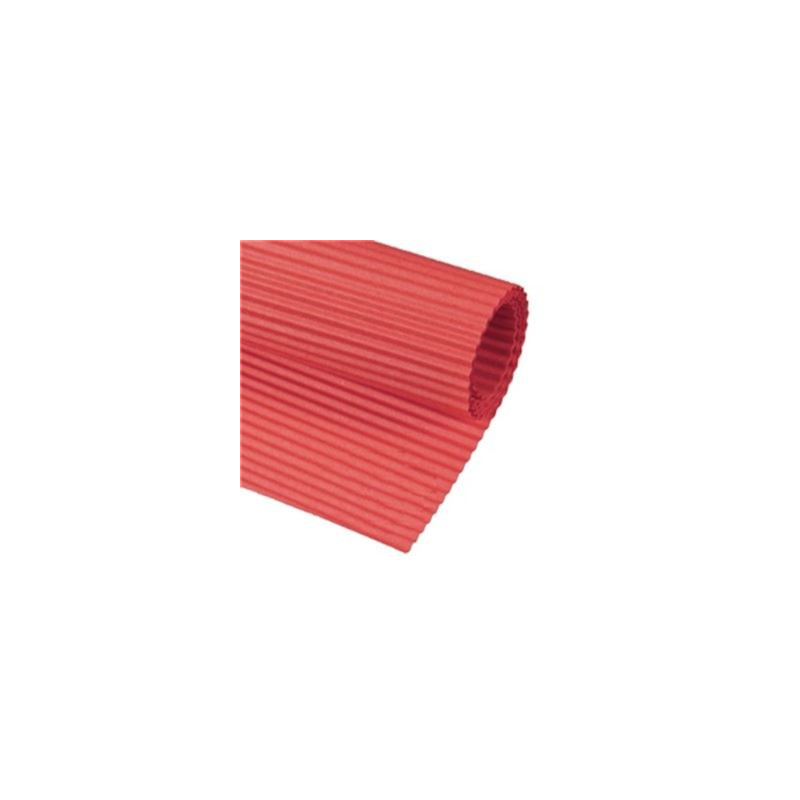 Cartoncino ondulato rosso