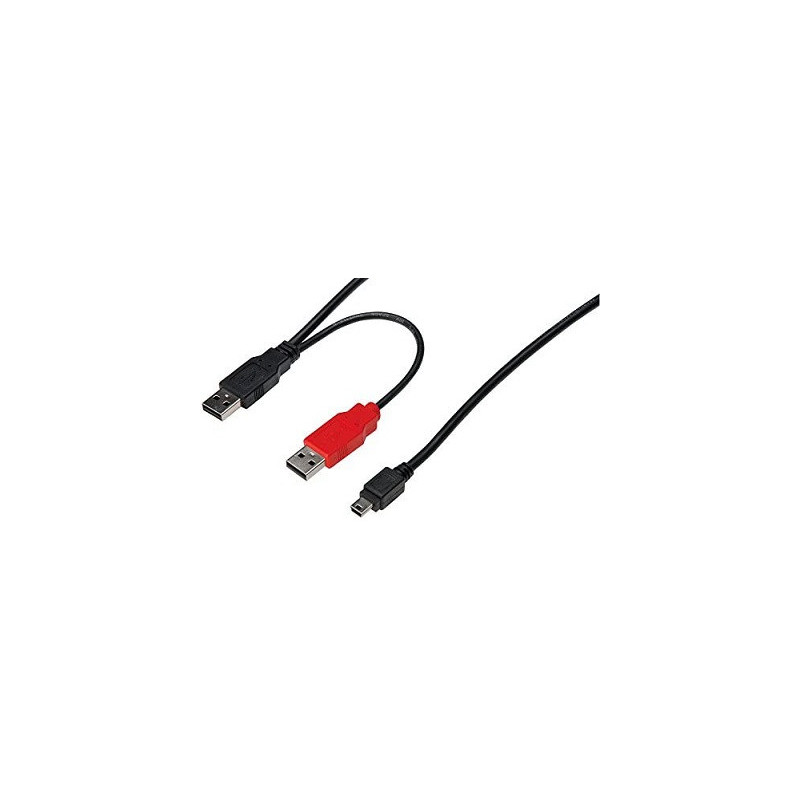 CAVO SDOPPIATORE USB 2.0 CON 2 CONNETTORI USB A MASCHIO - MINI USB B MASCHIO