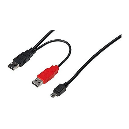 CAVO SDOPPIATORE USB 2.0 CON 2 CONNETTORI USB A MASCHIO - MINI USB B MASCHIO