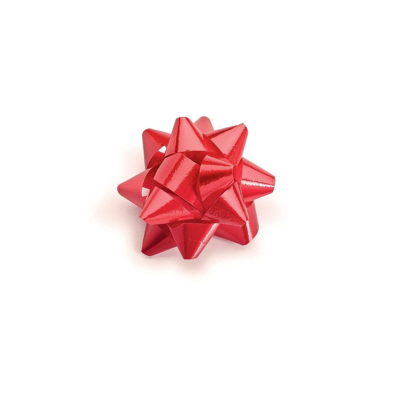 Coccarde 6.5 cm ROSSE cf da 100pz OFFERTA