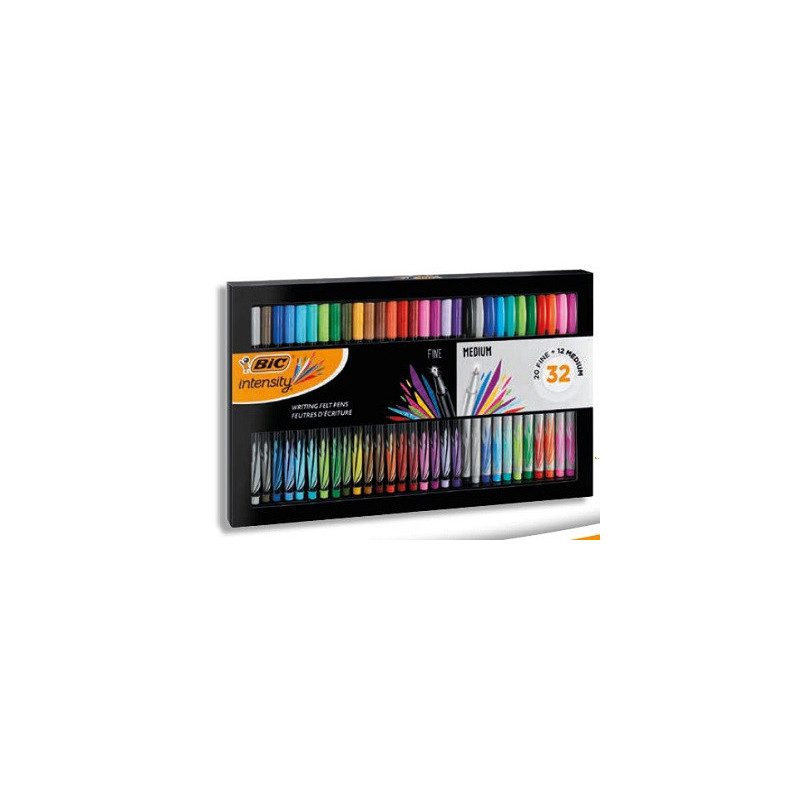 Cofanetto Bic Intensity 20 Fine + 12 Medium assortite