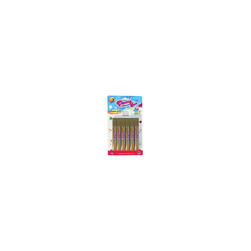 Colla glitter oro 6pz AV